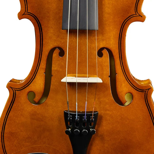New 3/4 Acoustic Violin With Hard Case,Violin Bow,Shoulder Rest,Rosin,Extra Strings And Sourdine