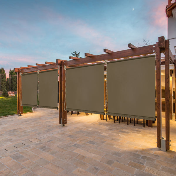 6'X6' Walnut HDPE Spliced Roller Shutter