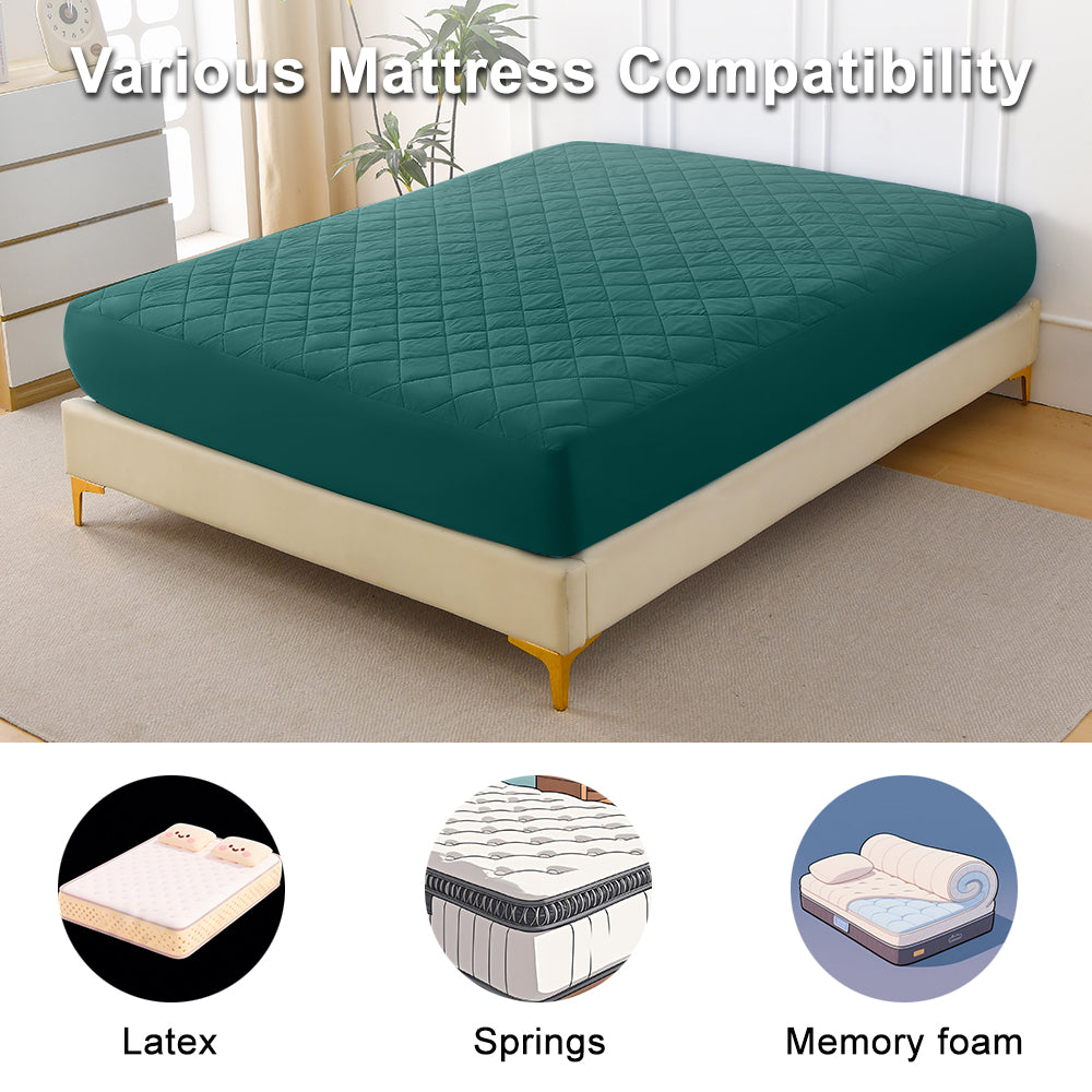 Diamond Grid Ultrasonic Waterproof Mattress Protector