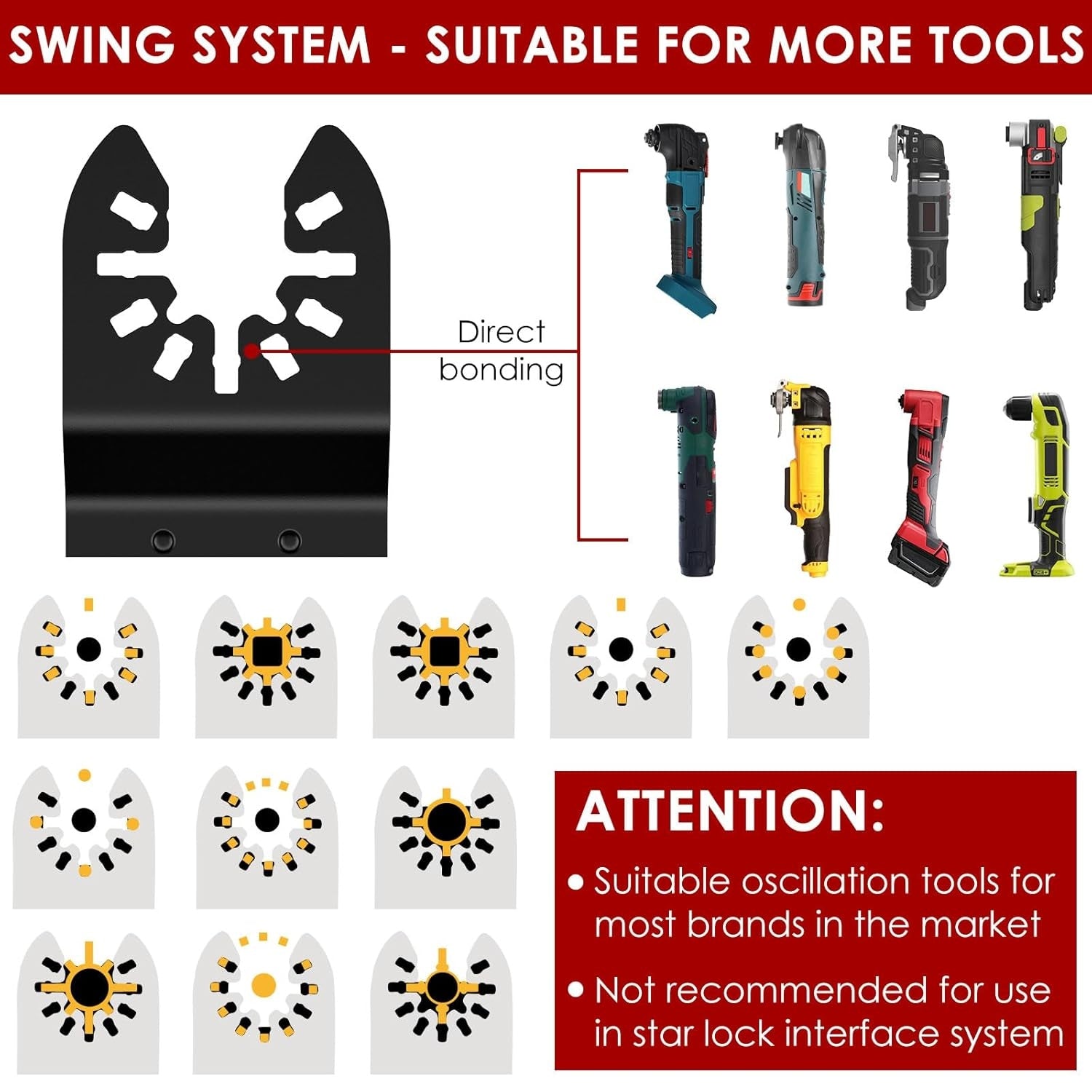 3pcs Oscillating Multitool Hook Knife Blade - High Hardness Double Hook Oscillating Saw Blades For Cutting Soft Materials Roofing Shingles, PVC Floor Carpet, Cardboard