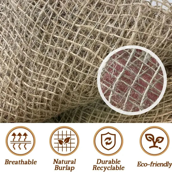 3.3ft*33ft Jute Mesh Slope Protection Netting Is Environmentally Friendly And Durable, Helping To Stabilize Slope Protection Projects And Enhance Their Effectiveness.