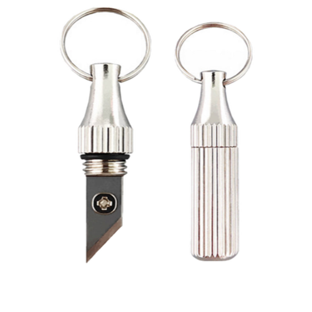 2PCS Stainless Steel Mini Pocket Knife - Leaf-Shaped Portable Capsule Knife With Keychain, Handcrafted Wooden Handle For Outdoor Camping, Fishing & Daily Use