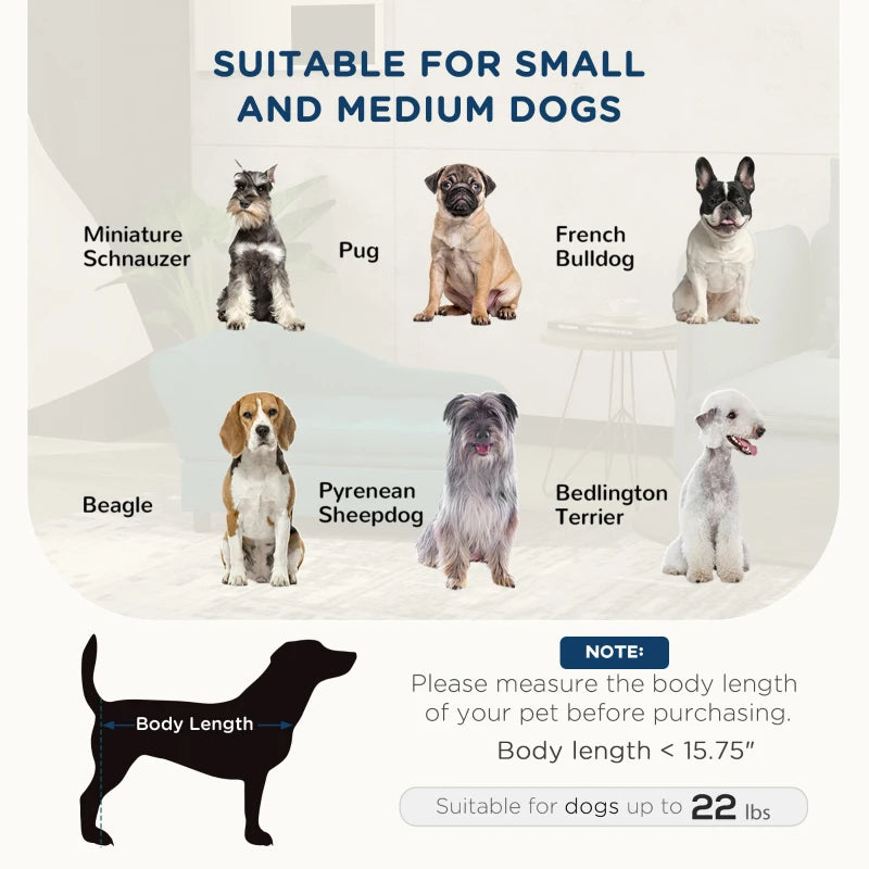 PawHut Pet Sofa Dog Sofa For Small Dogs With Storage, Dark Blue