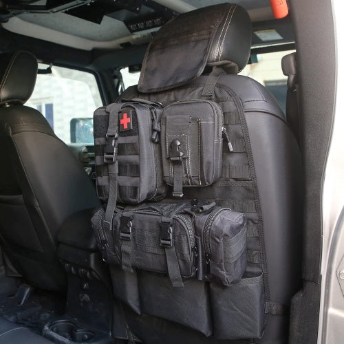 2 Set-Storage Bag, Back Seat Organizer With 3 Detachable Pouches, Tool Room, Warehouse, Outdoor Activity Use