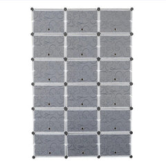 12 Layer Portable 72 Pairs Shoe Rack Storage Rack 36 Grid Tower Rack Storage Cabinet Bracket