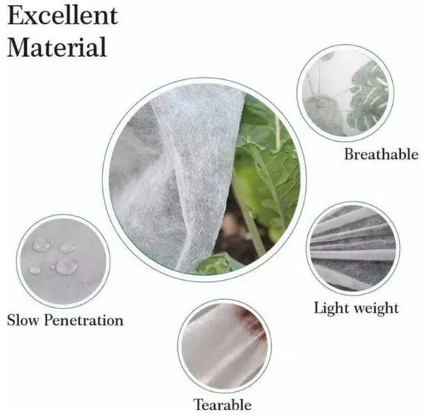 84inch*72inch Rectangular Zippered Greenhouse Fabric Bags For Plant Protection Offer Protection From Cold, Insects, And Wind, With Adjustable Ventilation A Must-have For Increasing Yields.