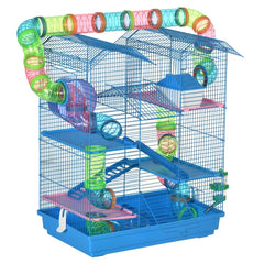 18.5inch  5 Tier Hamster Cage With Tubes And Tunnels