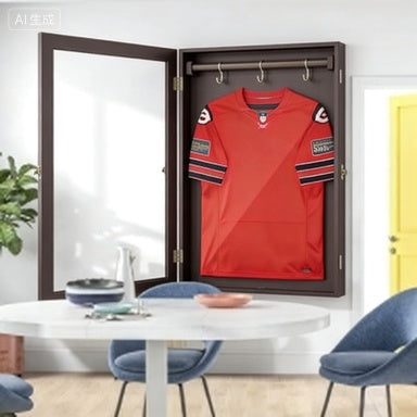 UV-Resistant Sports Jersey Frame Display Case, Brown