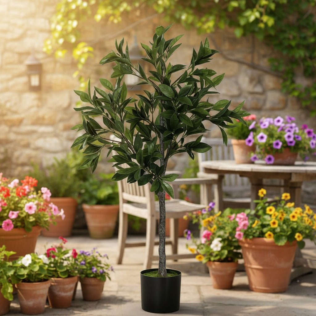 Artificial Tree Christmas Potted Plant Natural Green Holiday Decor For Living Room Office Home