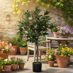 Artificial Tree Christmas Potted Plant Natural Green Holiday Decor For Living Room Office Home