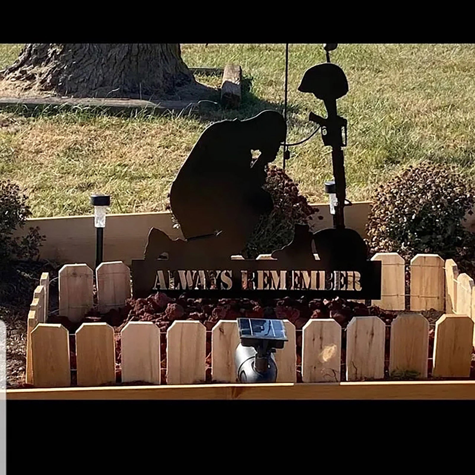 Freedom Is Not Free Silhouette Memorial - Outdoor Tribute For Fallen Heroes