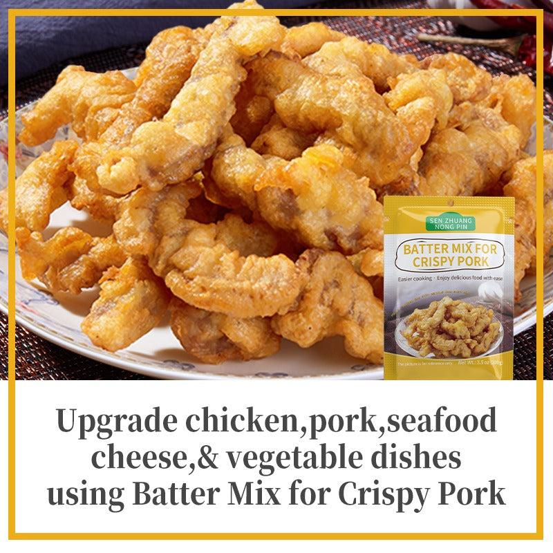 3pc Crispy Pork Coating Mix - Elevate The Flavor Of Chicken, Pork, Seafood, Cheese, And Vegetable Dishes