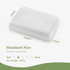 Memory Foam Pillow, Detachable Washable Pillowcase, Odorless, Ergonomic Pillow, Full Sleeping Position, Cervical Support Pillow