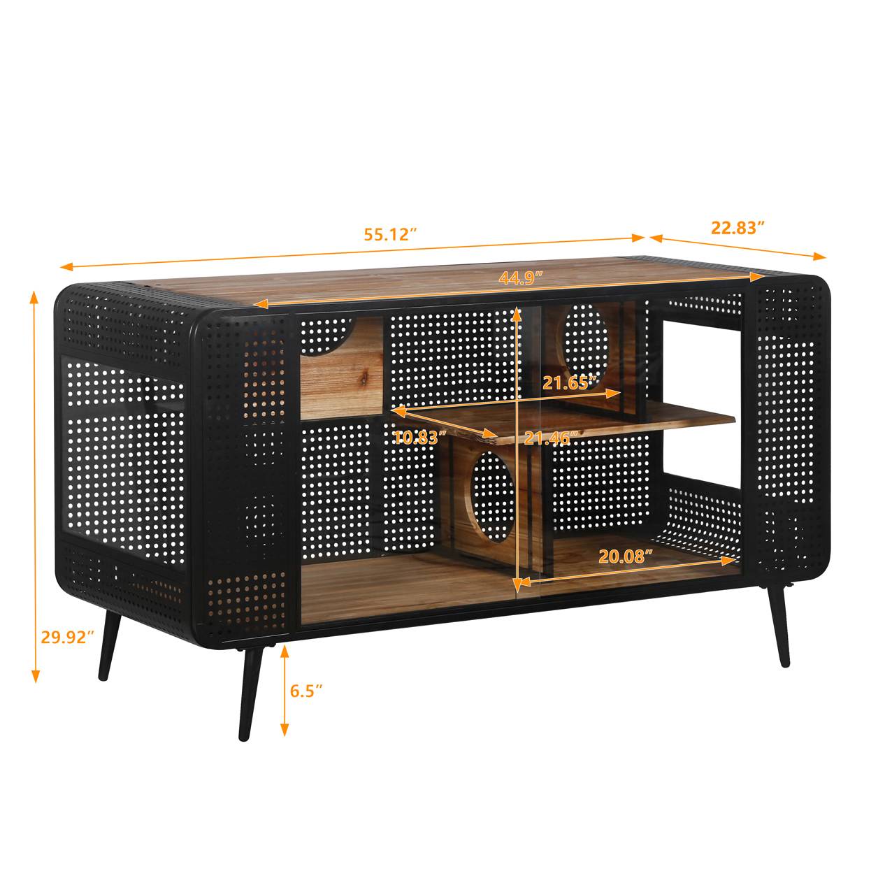 Spacious Cat House With Tempered Glass For Living Room, Hallway