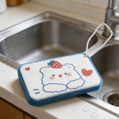 Strawberry Bear Dishwashing Sponge