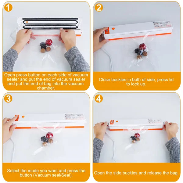Dry And Wet Electric Vacuum Sealer Machine Household Automatic Food Vacuum Sealer Quick Sealing System Machine