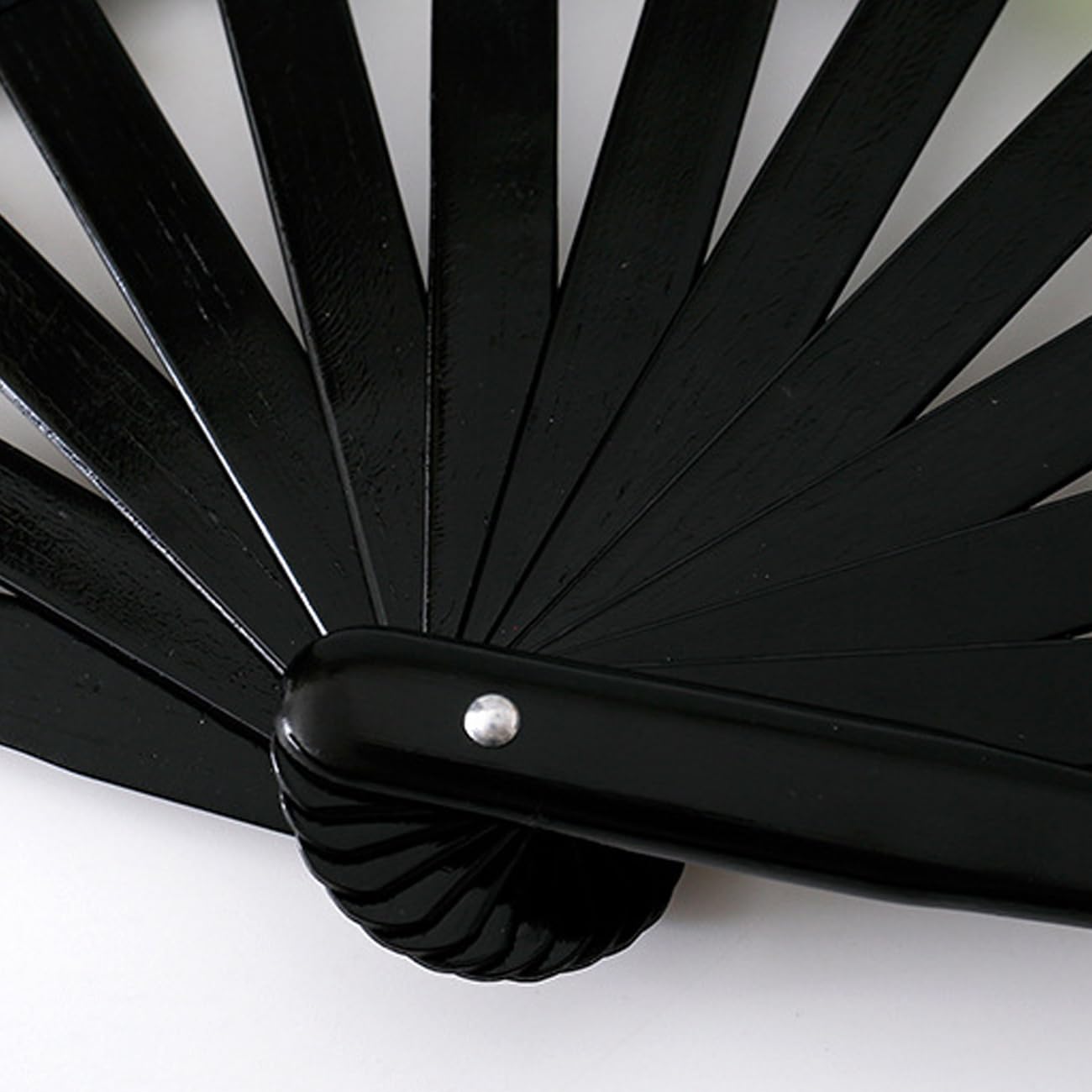 Folding Fan UV Glow Rave Bamboo Hand Fan Carnival Decoration Dancing Party Wedding Night Club Concert Tai Chi Kung Fu Large Polka Dots