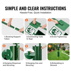 Dog Waste Station 11.5 Gallons Outdoor Dog Poop Station With 600 Bags