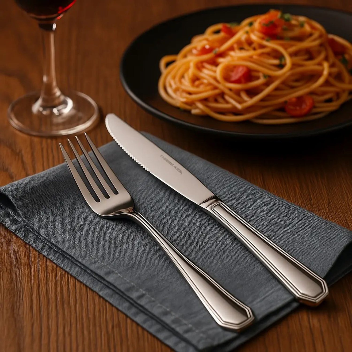 16 Piece Luxury High-end Silver Tableware Family Utensil Set - Stainless Steel 4-person Utensil Service Including Fork, Knife, Spoon, And Teaspoon - Durable, Elegant, Rust Proof Utensil Set, USPS Ship