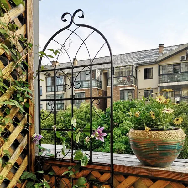 2 Pack Metal Garden Trellis 71" X 19.7" Rustproof Trellis For Climbing Plants Outdoor Flower Support