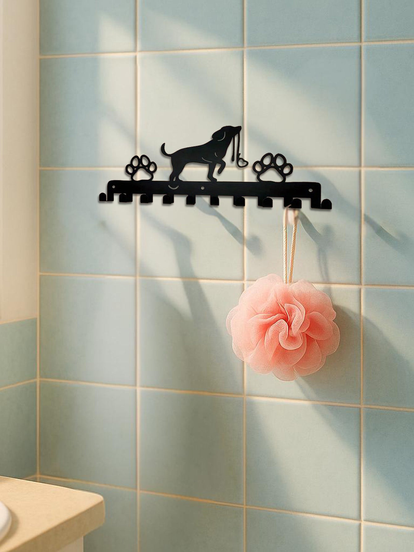 Rustic Entryway Organizer - Wall Mounted Key Holder & Leash Rack For Pet Owners
