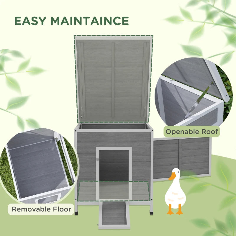 Duck Coop With Openable Roof