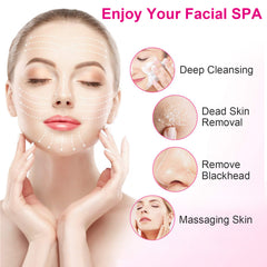 1Pc Facial Cleansing Brush Waterproof Face Spin Cleaning Brush With 5 Brush Heads Deep Cleansing Body Facial Brush Set For Gentle Exfoliating Removing Blackhead And Massaging