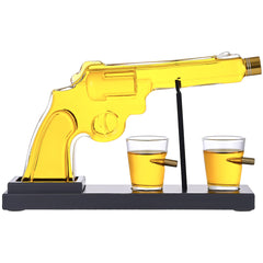 Gifts For Men Dad, 10 Oz Whiskey Gun Decanter Set  2 Bullet Glasses - Unique Birthday Pistol Gift Ideas Daughter Son, Personalized Liquor Dispenser - Scotch Bourbon Vodka, Him, Brother Husband
