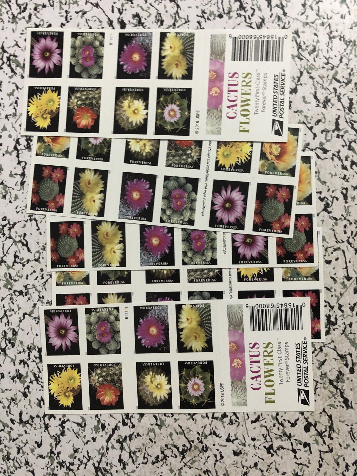 First-Class Rate U.S. FLAG STAMPS Cactus Flowers 1 0 0pcs FREE SHIPPING