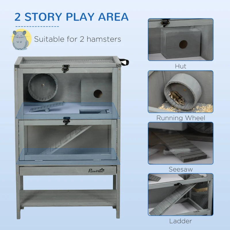 5-Tier Hamster Cage Mice Habitat Rat Habitat With Openable Top