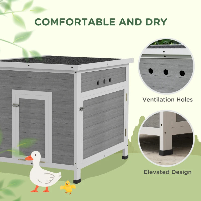 Duck Coop With Openable Roof