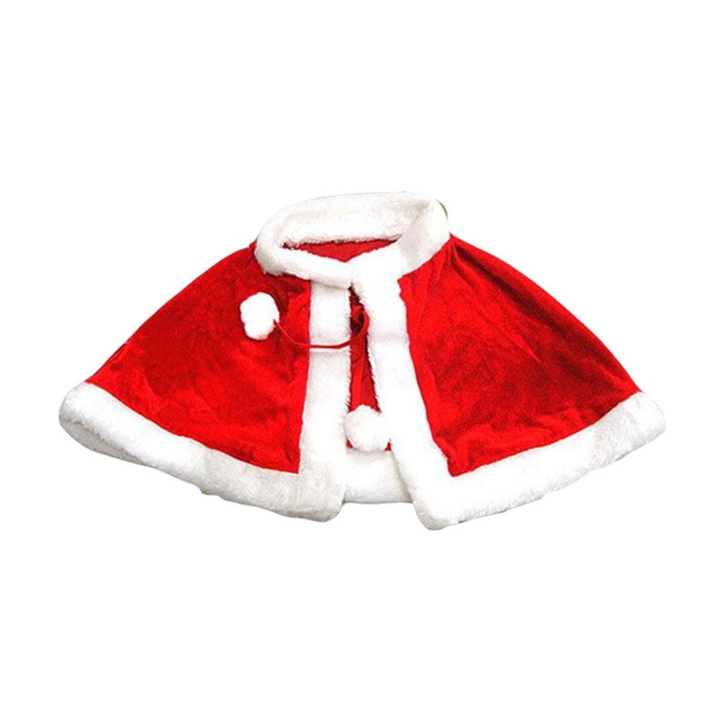 Red Velvet Cape Children's Christmas Stage Performance Carnival Festival