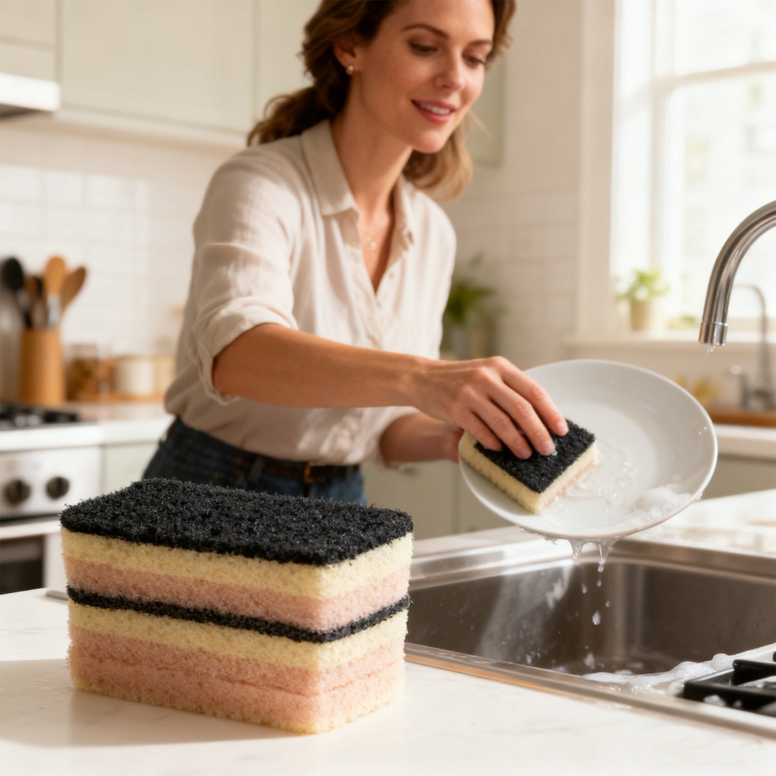 3pcs Scrub Sponge-Large