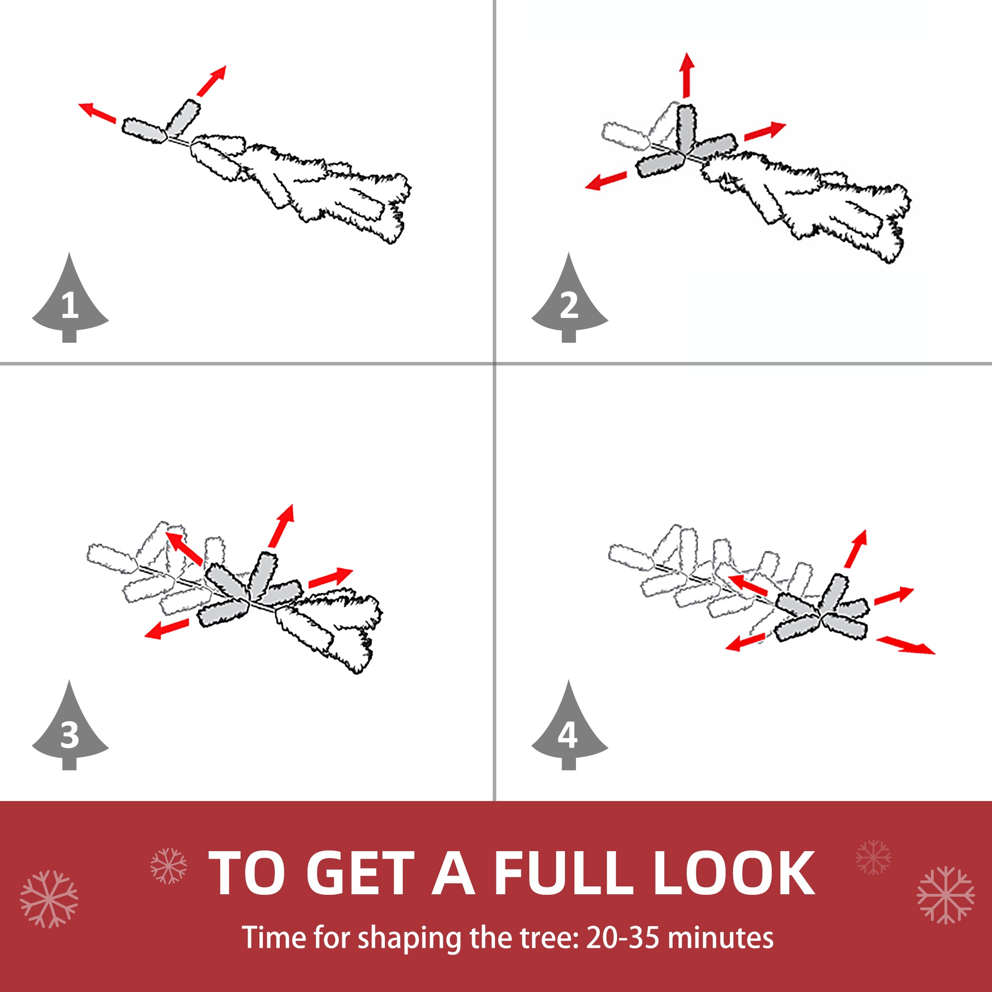 6ft Unlit Spruce Artificial Christmas Tree with Realistic Branches and 800 Tips, Pink