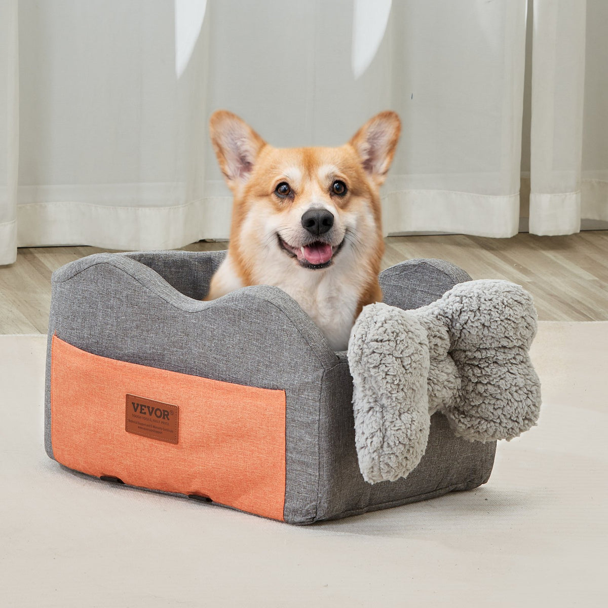 Center Console Dog Car Seat Dog Booster Car Seat For Small Dog 8 Lbs